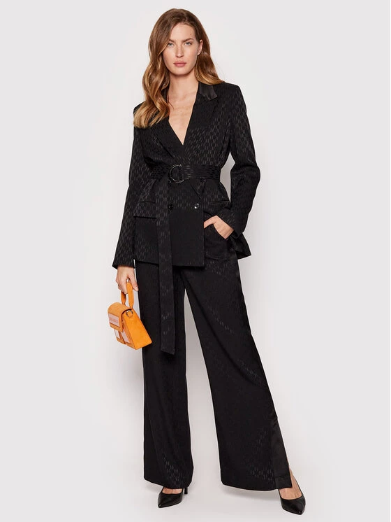 KARL LAGERFELD Γυναίκες Σακάκια & Μπλέιζερ Μπλέιζερ Monogram 221W1405 Μαύρο Regular Fit Μαύρο 2 KARL LAGERFELD Γυναίκες Σακάκια & Μπλέιζερ Μπλέιζερ Monogram 221W1405 Μαύρο Regular Fit Μαύρο - Image 2