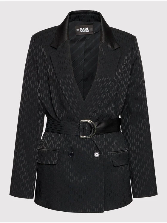 KARL LAGERFELD Γυναίκες Σακάκια & Μπλέιζερ Μπλέιζερ Monogram 221W1405 Μαύρο Regular Fit Μαύρο 5 KARL LAGERFELD Γυναίκες Σακάκια & Μπλέιζερ Μπλέιζερ Monogram 221W1405 Μαύρο Regular Fit Μαύρο - Image 5