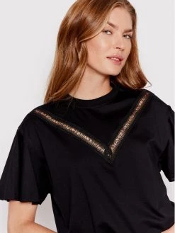 KARL LAGERFELD Γυναίκες T-shirts T-Shirt Logo Tape 221W1701 Μαύρο Relaxed Fit Μαύρο -KARL LAGERFELD Κατάστημα unnamed file 3315