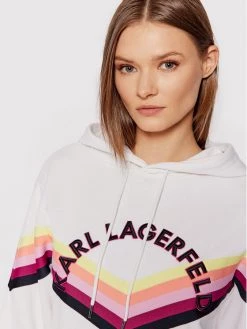 KARL LAGERFELD Γυναίκες Μπλούζες Μπλούζα Stripe Tape 215W1807 Λευκό Regular Fit Λευκό -KARL LAGERFELD Κατάστημα unnamed file 332