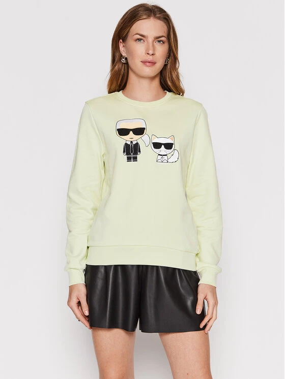 KARL LAGERFELD Γυναίκες Μπλούζες Μπλούζα Ikonik Choupette 210W1821 Πράσινο Regular Fit Πράσινο 1 KARL LAGERFELD Γυναίκες Μπλούζες Μπλούζα Ikonik Choupette 210W1821 Πράσινο Regular Fit Πράσινο