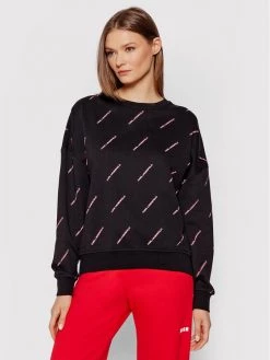 KARL LAGERFELD Γυναίκες Μπλούζες Χωρίς Φερμουάρ Μπλούζα 215W1802 Μαύρο Relaxed Fit Μαύρο