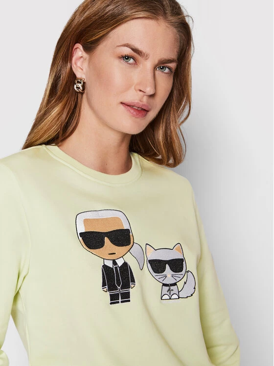KARL LAGERFELD Γυναίκες Μπλούζες Μπλούζα Ikonik Choupette 210W1821 Πράσινο Regular Fit Πράσινο 4 KARL LAGERFELD Γυναίκες Μπλούζες Μπλούζα Ikonik Choupette 210W1821 Πράσινο Regular Fit Πράσινο - Image 4