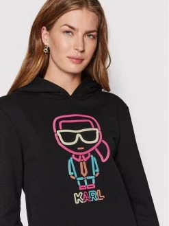 KARL LAGERFELD Γυναίκες Μπλούζες Μπλούζα Jelly 221W1801 Μαύρο Regular Fit Μαύρο -KARL LAGERFELD Κατάστημα unnamed file 3345