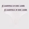 KARL LAGERFELD Γυναίκες Στρίνγκ Σετ 2 τεμάχια στρίνγκ Logo Set 211W2126 Λευκό Λευκό