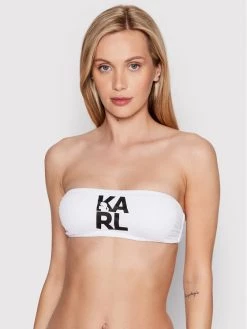 KARL LAGERFELD Γυναίκες Μπικίνι πάνω μέρος Printed Logo KL22WTP02 Λευκό Λευκό -KARL LAGERFELD Κατάστημα unnamed file 3403
