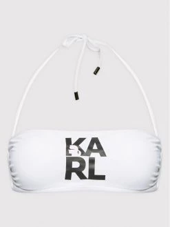 KARL LAGERFELD Γυναίκες Μπικίνι πάνω μέρος Printed Logo KL22WTP02 Λευκό Λευκό -KARL LAGERFELD Κατάστημα unnamed file 3404