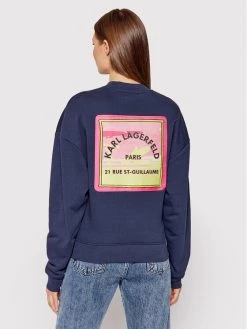 KARL LAGERFELD Γυναίκες Μπλούζες Μπλούζα Surf Patch 215W1808 Σκούρο μπλε Regular Fit Σκούρο μπλε -KARL LAGERFELD Κατάστημα unnamed file 341