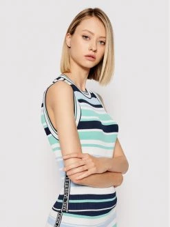 KARL LAGERFELD Γυναίκες Tops Τοπ Stripe Knit 215W2002 Έγχρωμο Slim Fit Έγχρωμο