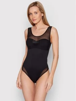 KARL LAGERFELD Γυναίκες Ολόσωμα Μαγιό Μαγιό KL22WOP04 Μαύρο Μαύρο