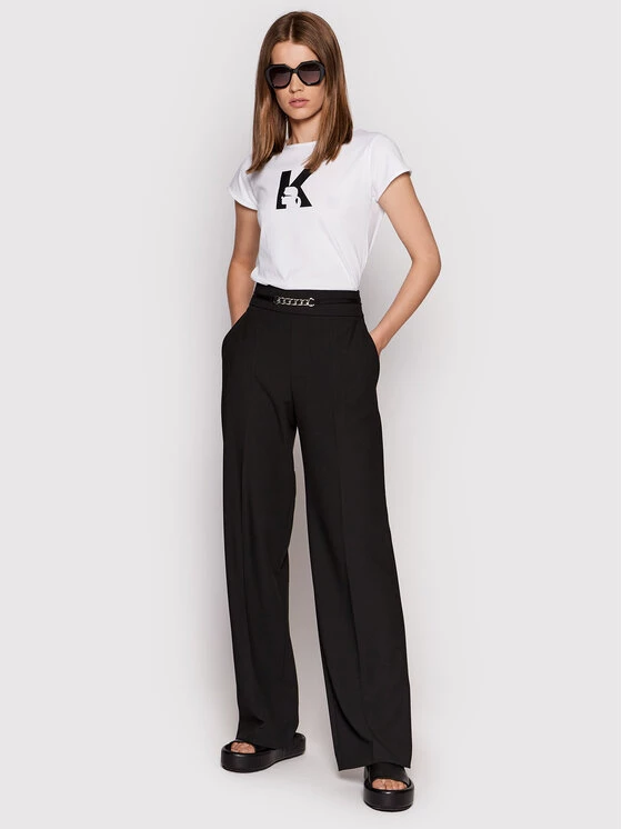 KARL LAGERFELD Γυναίκες T-shirts T-Shirt KL22WTS01 Λευκό Regular Fit Λευκό 2 KARL LAGERFELD Γυναίκες T-shirts T-Shirt KL22WTS01 Λευκό Regular Fit Λευκό - Image 2