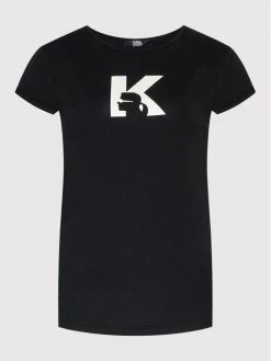 KARL LAGERFELD Γυναίκες T-shirts T-Shirt KL22WTS01 Μαύρο Regular Fit Μαύρο -KARL LAGERFELD Κατάστημα unnamed file 3457