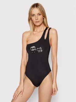 KARL LAGERFELD Γυναίκες Ολόσωμα Μαγιό Μαγιό Choupette KL22WOP02 Μαύρο Μαύρο