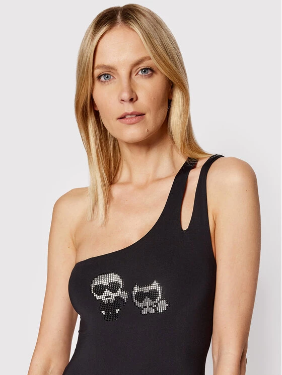 KARL LAGERFELD Γυναίκες Ολόσωμα Μαγιό Μαγιό Choupette KL22WOP02 Μαύρο Μαύρο 4 KARL LAGERFELD Γυναίκες Ολόσωμα Μαγιό Μαγιό Choupette KL22WOP02 Μαύρο Μαύρο - Image 4