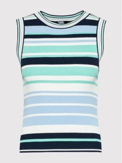 KARL LAGERFELD Γυναίκες Tops Τοπ Stripe Knit 215W2002 Έγχρωμο Slim Fit Έγχρωμο -KARL LAGERFELD Κατάστημα unnamed file 348