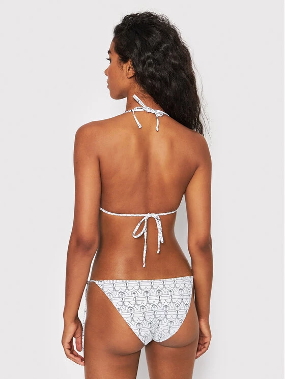 KARL LAGERFELD Γυναίκες Μπικίνι πάνω μέρος Ikonic All-Over KL22WTP13 Λευκό Λευκό 2 KARL LAGERFELD Γυναίκες Μπικίνι πάνω μέρος Ikonic All-Over KL22WTP13 Λευκό Λευκό - Image 2