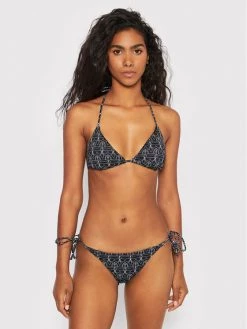 KARL LAGERFELD Γυναίκες Μπικίνι κάτω μέρος Ikonic All-Over KL22WBT13 Μαύρο Μαύρο