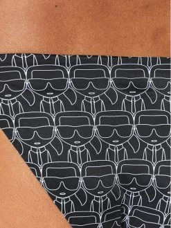 KARL LAGERFELD Γυναίκες Μπικίνι κάτω μέρος Ikonic All-Over KL22WBT13 Μαύρο Μαύρο -KARL LAGERFELD Κατάστημα unnamed file 3511