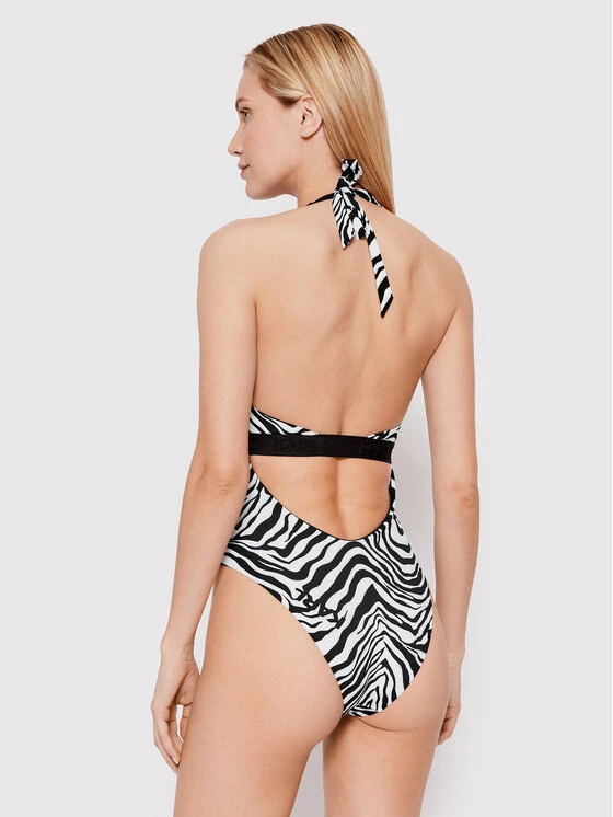 KARL LAGERFELD Γυναίκες Ολόσωμα Μαγιό Μαγιό Zebra KL22WOP15 Μαύρο Μαύρο 2 KARL LAGERFELD Γυναίκες Ολόσωμα Μαγιό Μαγιό Zebra KL22WOP15 Μαύρο Μαύρο - Image 2