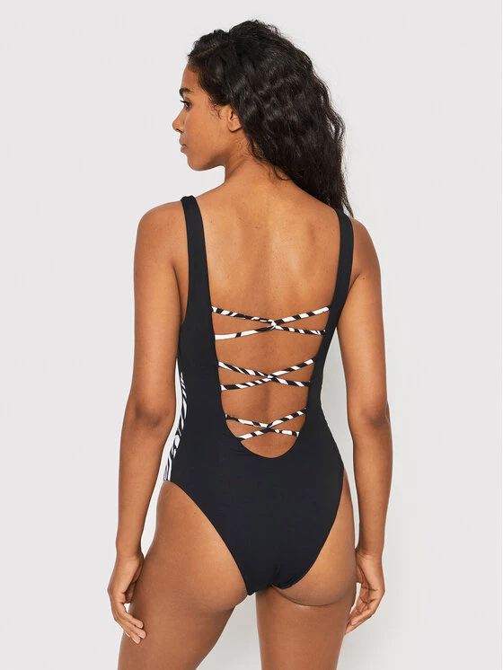 KARL LAGERFELD Γυναίκες Ολόσωμα Μαγιό Μαγιό Zebra KL22WOP16 Μαύρο Μαύρο 2 KARL LAGERFELD Γυναίκες Ολόσωμα Μαγιό Μαγιό Zebra KL22WOP16 Μαύρο Μαύρο - Image 2