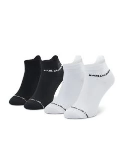 KARL LAGERFELD Γυναίκες Κοντές Κάλτσες Σετ 2 ζευγάρια κοντές κάλτσες γυναικείες 220W6001 Λευκό Λευκό