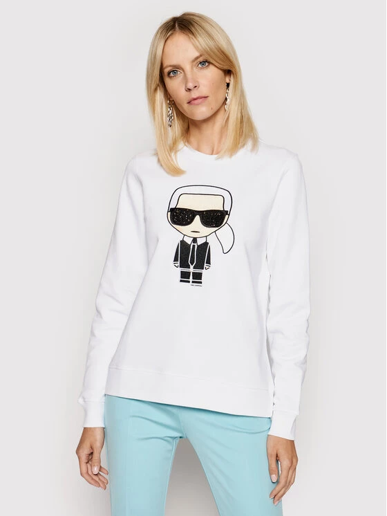 KARL LAGERFELD Γυναίκες Μπλούζες Μπλούζα Ikonik 210W1820 Λευκό Regular Fit Λευκό 1 KARL LAGERFELD Γυναίκες Μπλούζες Μπλούζα Ikonik 210W1820 Λευκό Regular Fit Λευκό
