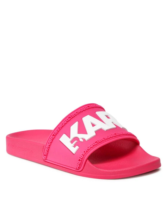 KARL LAGERFELD Γυναίκες Παντόφλες Karl Logo Slide KL80904 Ροζ Ροζ 1 KARL LAGERFELD Γυναίκες Παντόφλες Karl Logo Slide KL80904 Ροζ Ροζ