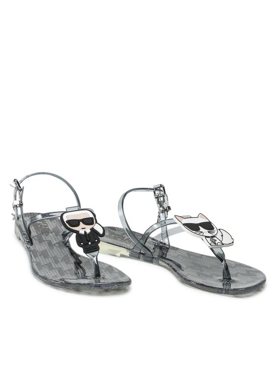 KARL LAGERFELD Γυναίκες Σανδάλια KL80002M Γκρι Γκρι 5 KARL LAGERFELD Γυναίκες Σανδάλια KL80002M Γκρι Γκρι - Image 5