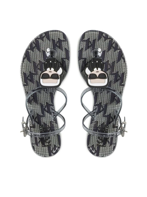 KARL LAGERFELD Γυναίκες Σανδάλια KL80002M Γκρι Γκρι 6 KARL LAGERFELD Γυναίκες Σανδάλια KL80002M Γκρι Γκρι - Image 6