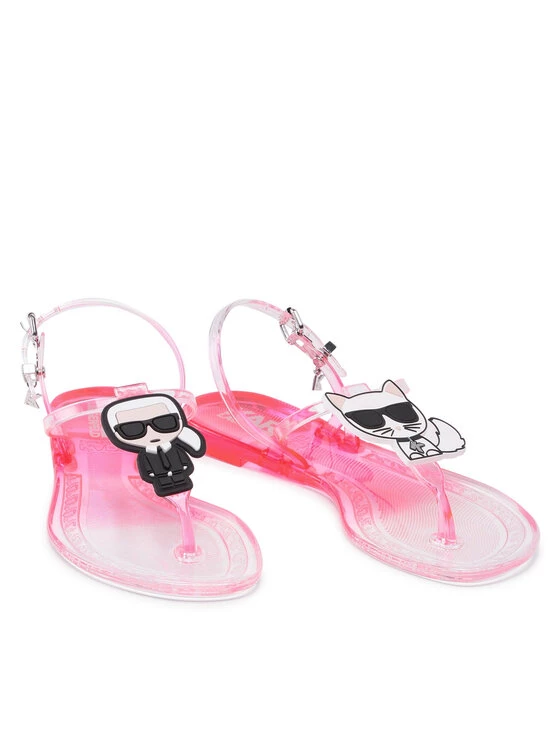 KARL LAGERFELD Γυναίκες Σανδάλια KL80002A Λευκό Ροζ 5 KARL LAGERFELD Γυναίκες Σανδάλια KL80002A Λευκό Ροζ - Image 5