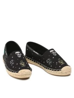 KARL LAGERFELD Γυναίκες Κλειστά Παπούτσια Εσπαντρίγιες KL80124 Μαύρο Μαύρο -KARL LAGERFELD Κατάστημα unnamed file 3856