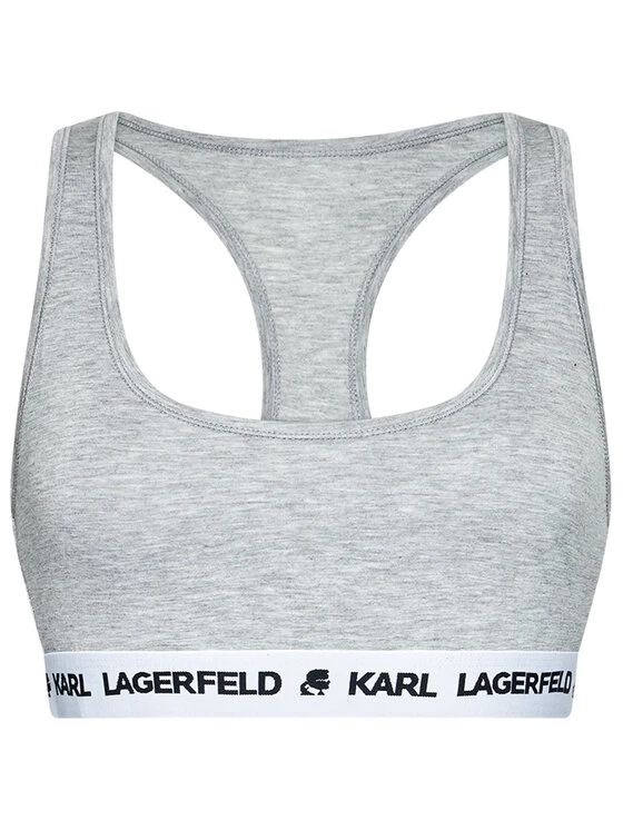 KARL LAGERFELD Γυναίκες Χωρίς Μπανέλα Σουτιέν τοπ Logo 211W2102 Γκρι Γκρι 4 KARL LAGERFELD Γυναίκες Χωρίς Μπανέλα Σουτιέν τοπ Logo 211W2102 Γκρι Γκρι - Image 4