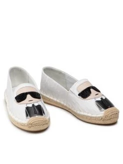 KARL LAGERFELD Γυναίκες Κλειστά Παπούτσια Εσπαντρίγιες KL80121 Λευκό Λευκό -KARL LAGERFELD Κατάστημα unnamed file 3874