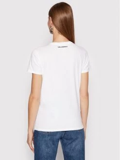 KARL LAGERFELD Γυναίκες T-shirts T-Shirt Ikonik Mini Choupette Rhinestone 216W1730 Λευκό Regular Fit Λευκό -KARL LAGERFELD Κατάστημα unnamed file 3902