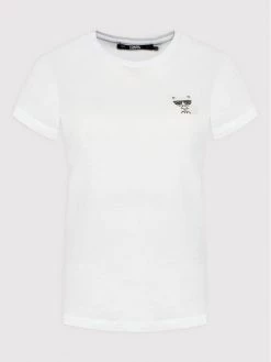 KARL LAGERFELD Γυναίκες T-shirts T-Shirt Ikonik Mini Choupette Rhinestone 216W1730 Λευκό Regular Fit Λευκό -KARL LAGERFELD Κατάστημα unnamed file 3904
