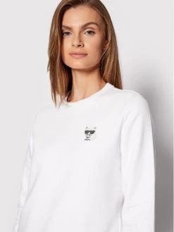 KARL LAGERFELD Γυναίκες Μπλούζες Μπλούζα Ikonik Mini Choupette Rhinestone 216W1830 Λευκό Regular Fit Λευκό -KARL LAGERFELD Κατάστημα unnamed file 3908