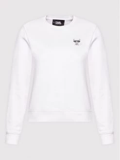 KARL LAGERFELD Γυναίκες Μπλούζες Μπλούζα Ikonik Mini Choupette Rhinestone 216W1830 Λευκό Regular Fit Λευκό -KARL LAGERFELD Κατάστημα unnamed file 3909