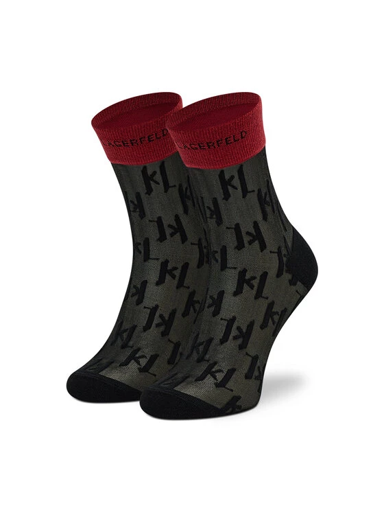 KARL LAGERFELD Γυναίκες Ψηλές Κάλτσες Σετ 2 ζευγάρια ψηλές κάλτσες γυναικείες 216W6003 Μαύρο Μαύρο 2 KARL LAGERFELD Γυναίκες Ψηλές Κάλτσες Σετ 2 ζευγάρια ψηλές κάλτσες γυναικείες 216W6003 Μαύρο Μαύρο - Image 2