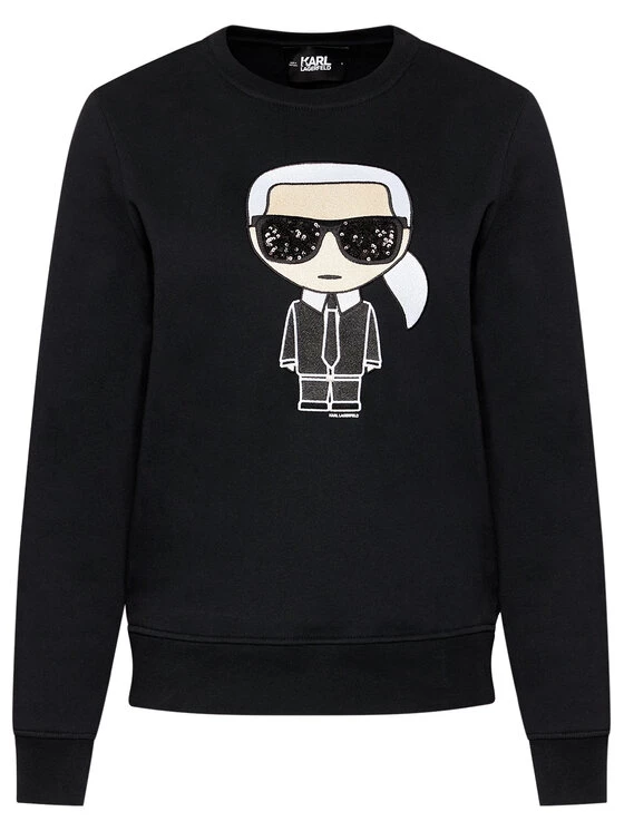 KARL LAGERFELD Γυναίκες Μπλούζες Μπλούζα Ikonik 210W1820 Μαύρο Regular Fit Μαύρο 5 KARL LAGERFELD Γυναίκες Μπλούζες Μπλούζα Ikonik 210W1820 Μαύρο Regular Fit Μαύρο - Image 5