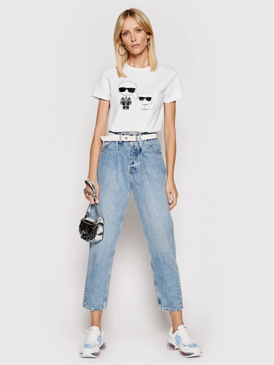 KARL LAGERFELD Γυναίκες T-shirts T-Shirt Ikonik & Choupette 210W1724 Λευκό Regular Fit Λευκό 2 KARL LAGERFELD Γυναίκες T-shirts T-Shirt Ikonik & Choupette 210W1724 Λευκό Regular Fit Λευκό - Image 2