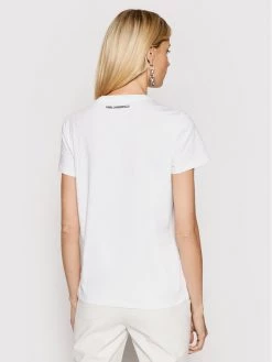 KARL LAGERFELD Γυναίκες T-shirts T-Shirt Ikonik Rhinestone Karl 210W1726 Λευκό Regular Fit Λευκό -KARL LAGERFELD Κατάστημα unnamed file 4038