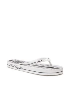 KARL LAGERFELD Γυναίκες Σαγιονάρες KL81018 Λευκό Λευκό