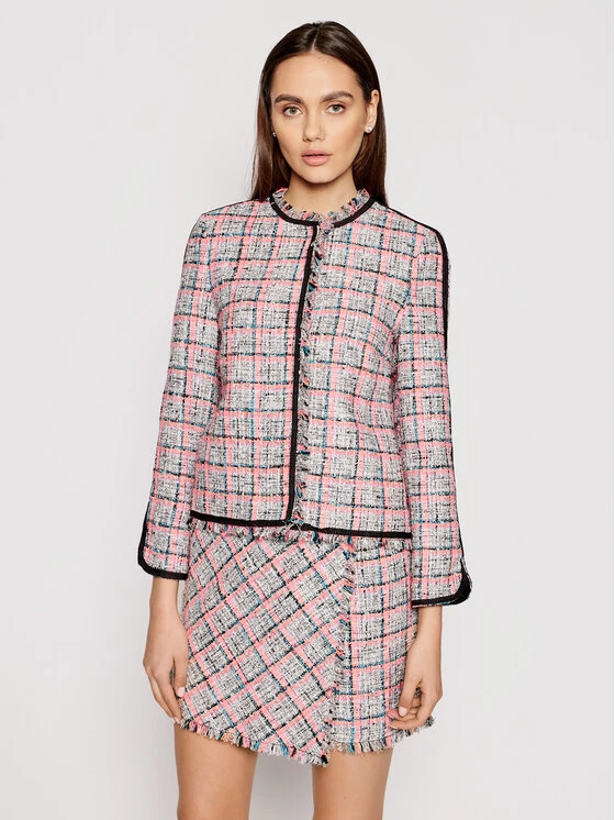 KARL LAGERFELD Γυναίκες Σακάκια & Μπλέιζερ Μπλέιζερ Summer Boucle 211W1402 Γκρι Straight Fit Γκρι 1 KARL LAGERFELD Γυναίκες Σακάκια & Μπλέιζερ Μπλέιζερ Summer Boucle 211W1402 Γκρι Straight Fit Γκρι