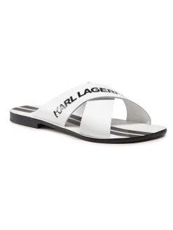 KARL LAGERFELD Γυναίκες Παντόφλες KL80484 Λευκό Λευκό
