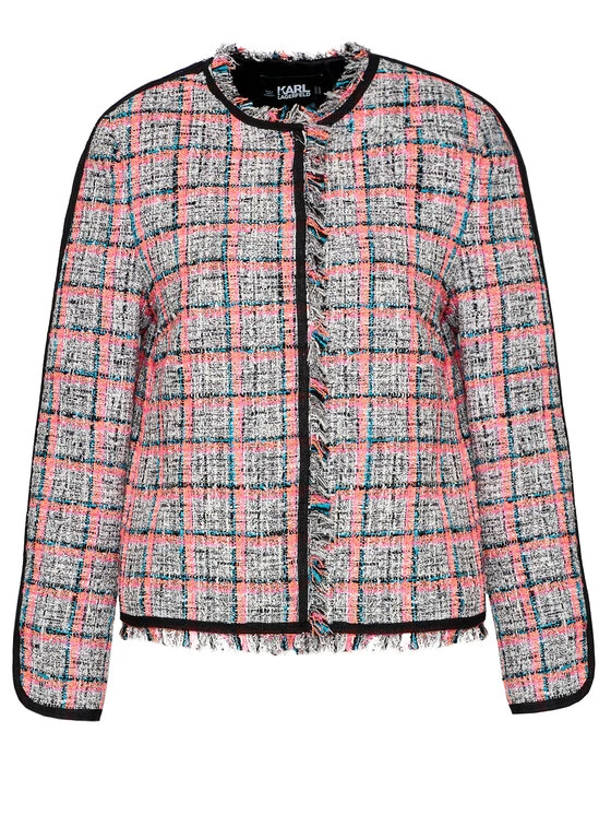 KARL LAGERFELD Γυναίκες Σακάκια & Μπλέιζερ Μπλέιζερ Summer Boucle 211W1402 Γκρι Straight Fit Γκρι 5 KARL LAGERFELD Γυναίκες Σακάκια & Μπλέιζερ Μπλέιζερ Summer Boucle 211W1402 Γκρι Straight Fit Γκρι - Image 5