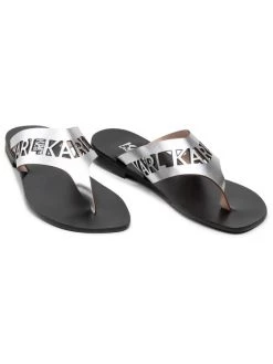 KARL LAGERFELD Γυναίκες Σαγιονάρες KL80409 Ασημί Ασημί -KARL LAGERFELD Κατάστημα unnamed file 4108