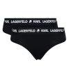 KARL LAGERFELD Γυναίκες Κλασικά Σλιπ Σετ 2 τεμάχια σλιπ κλασικά 211W2125 Μαύρο Μαύρο