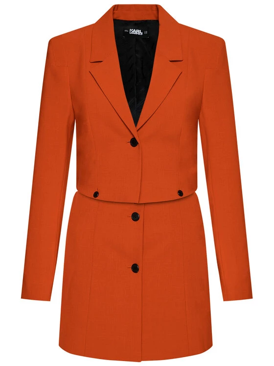 KARL LAGERFELD Γυναίκες Σακάκια & Μπλέιζερ Μπλέιζερ Strudio Transformer 211W1404 Πορτοκαλί Slim Fit Πορτοκαλί 5 KARL LAGERFELD Γυναίκες Σακάκια & Μπλέιζερ Μπλέιζερ Strudio Transformer 211W1404 Πορτοκαλί Slim Fit Πορτοκαλί - Image 5