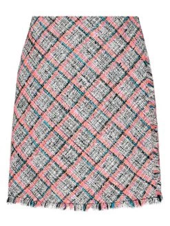 KARL LAGERFELD Γυναίκες Φούστα Mini Summer Boucle 211W1204 Γκρι Regular Fit Γκρι -KARL LAGERFELD Κατάστημα unnamed file 415