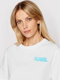 KARL LAGERFELD Γυναίκες T-shirts T-Shirt Unisex Balloon Logo 211U1705 Λευκό Regular Fit Λευκό -KARL LAGERFELD Κατάστημα unnamed file 4151